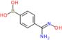 B-[4-[(Hydroxyamino)iminomethyl]phenyl]boronic acid