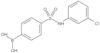 B-[4-[[(3-Chlorophenyl)amino]sulfonyl]phenyl]boronic acid