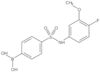 B-[4-[[(4-Fluoro-3-methoxyphenyl)amino]sulfonyl]phenyl]boronic acid
