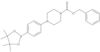Phenylmethyl 4-[4-(4,4,5,5-tetramethyl-1,3,2-dioxaborolan-2-yl)phenyl]-1-piperazinecarboxylate