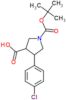 1-(tert-butoxycarbonyl)-4-(4-chlorophenyl)pyrrolidine-3-carboxylic acid