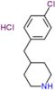 4-(4-chlorobenzyl)piperidine hydrochloride (1:1)