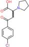 4-(4-chlorophenyl)-4-oxo-2-pyrrolidin-1-ylbutanoic acid