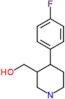 [4-(4-fluorophenyl)piperidin-3-yl]methanol