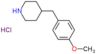 4-(4-methoxybenzyl)piperidine hydrochloride (1:1)