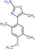 4-(4-methoxy-2,5-dimethylphenyl)-5-methyl-1,3-thiazol-2-amine