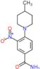 4-(4-methylpiperidin-1-yl)-3-nitrobenzamide