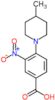 4-(4-methylpiperidin-1-yl)-3-nitrobenzoic acid