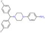 4-[4-[bis(4-fluorophenyl)methyl]piperazin-1-yl]aniline