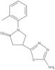 4-(5-Amino-1,3,4-tiadiazol-2-il)-1-(2-metilfenil)-2-pirrolidinona