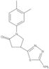 4-(5-Amino-1,3,4-thiadiazol-2-yl)-1-(3,4-dimethylphenyl)-2-pyrrolidinone