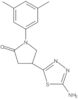 4-(5-Amino-1,3,4-thiadiazol-2-yl)-1-(3,5-dimethylphenyl)-2-pyrrolidinone