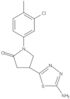 4-(5-Amino-1,3,4-thiadiazol-2-yl)-1-(3-chloro-4-methylphenyl)-2-pyrrolidinone