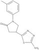 4-(5-Amino-1,3,4-tiadiazol-2-il)-1-(3-metilfenil)-2-pirrolidinona