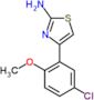 4-(5-chloro-2-methoxyphenyl)-1,3-thiazol-2-amine