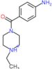 4-[(4-aminophenyl)carbonyl]-1-ethylpiperazin-1-ium