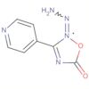 1,2,4-Oxadiazol-5(2H)-one, 3-(4-pyridinyl)-, hydrazone