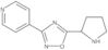 4-[5-(2-Pyrrolidinyl)-1,2,4-oxadiazol-3-yl]pyridine