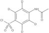 Benzene-2,3,5,6-d<sub>4</sub>-sulfonyl chloride, 4-(acetylamino)-