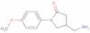 4-aminomethyl-1-(4-methoxyphenyl)-2-pyrrolidinone