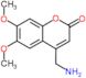 4-(aminomethyl)-6,7-dimethoxy-2H-chromen-2-one