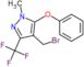 4-(bromomethyl)-1-methyl-5-phenoxy-3-(trifluoromethyl)pyrazole