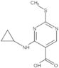 4-(Cyclopropylamino)-2-(methylthio)-5-pyrimidinecarboxylic acid