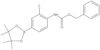 Phenylmethyl N-[2-fluoro-4-(4,4,5,5-tetramethyl-1,3,2-dioxaborolan-2-yl)phenyl]carbamate