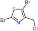 2,5-dibromo-4-(chloromethyl)-1,3-thiazole