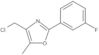 4-(Chloromethyl)-2-(3-fluorophenyl)-5-methyloxazole