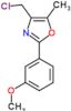 4-(chloromethyl)-2-(3-methoxyphenyl)-5-methyl-1,3-oxazole