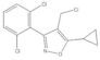 4-(chloromethyl)-5-cyclopropyl-3-(2,6-dichlorophenyl)-1,2-oxazole