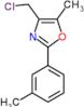 4-(chloromethyl)-5-methyl-2-(3-methylphenyl)-1,3-oxazole