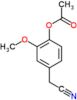4-(cyanomethyl)-2-methoxyphenyl acetate