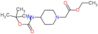 ethyl {4-[(tert-butoxycarbonyl)amino]piperidin-1-yl}acetate