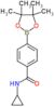 N-cyclopropyl-4-(4,4,5,5-tetramethyl-1,3,2-dioxaborolan-2-yl)benzamide