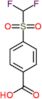 4-[(difluoromethyl)sulfonyl]benzoic acid