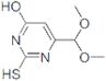 6-(dimethoxymethyl)-2-mercaptopyrimidin-4-ol