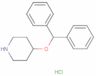 Piperidine, 4-(diphenylmethoxy)-, hydrochloride (1:1)