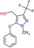 [1-methyl-5-phenoxy-3-(trifluoromethyl)-1H-pyrazol-4-yl]methanol