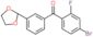 (4-bromo-2-fluoro-phenyl)-[3-(1,3-dioxolan-2-yl)phenyl]methanone