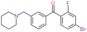 (4-bromo-2-fluoro-phenyl)-[3-(1-piperidylmethyl)phenyl]methanone