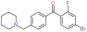 (4-bromo-2-fluoro-phenyl)-[4-(1-piperidylmethyl)phenyl]methanone