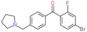 (4-bromo-2-fluoro-phenyl)-[4-(pyrrolidin-1-ylmethyl)phenyl]methanone