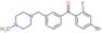 (4-bromo-2-fluoro-phenyl)-[3-[(4-methylpiperazin-1-yl)methyl]phenyl]methanone