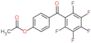 [4-(2,3,4,5,6-pentafluorobenzoyl)phenyl] acetate