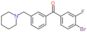 (4-bromo-3-fluoro-phenyl)-[3-(1-piperidylmethyl)phenyl]methanone