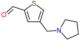 4-(pyrrolidin-1-ylmethyl)thiophene-2-carbaldehyde