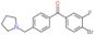 (4-bromo-3-fluoro-phenyl)-[4-(pyrrolidin-1-ylmethyl)phenyl]methanone