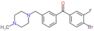 (4-bromo-3-fluoro-phenyl)-[3-[(4-methylpiperazin-1-yl)methyl]phenyl]methanone